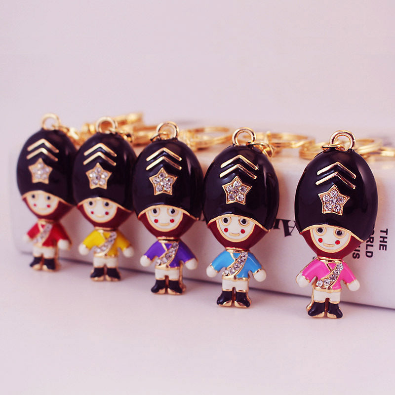 Wholesale Crystal Guard Zinc Alloy Keychains